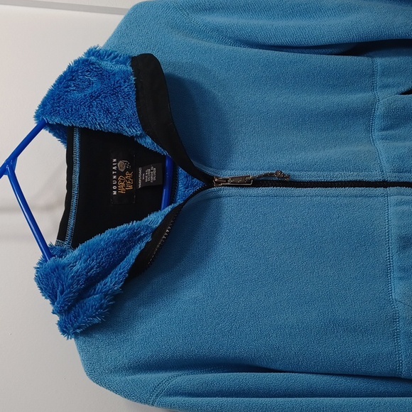 Bluw Fleece Faux Fur fuzzy soft Velour hoodie coat jacket med Mountain Hard Ware - Picture 2 of 15